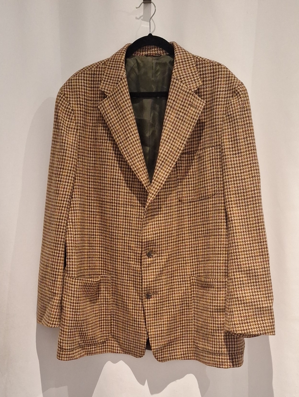 J. Crew Oars Man Men's Houndstooth Sport Coat in Brown & Tan